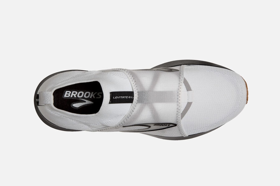 Brooks Israel Levitate 4 LE Road Running Shoes Mens - White/Black - DZP-984725